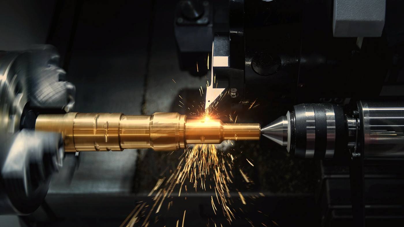 CNC machining in progress
