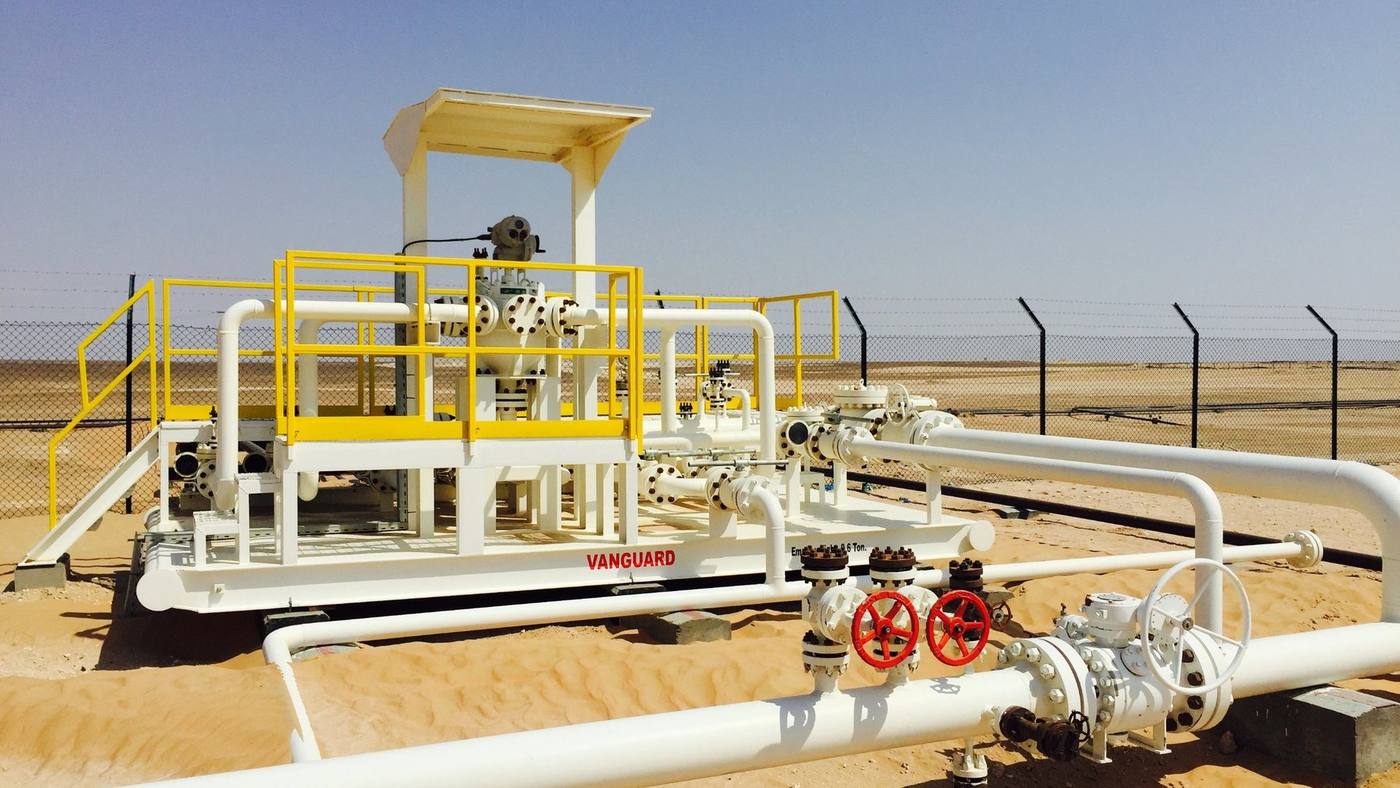 Flow metering skid manufactured by Vanguard
