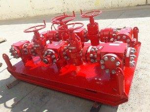 Multi-port selector valve skid